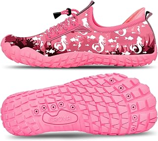 CROVA Kids Water Sports Shoes Ultra Light Totally Drainage Quick-Dry Aqua Socks Barefoot Slip-on for Boys Girls Toddler