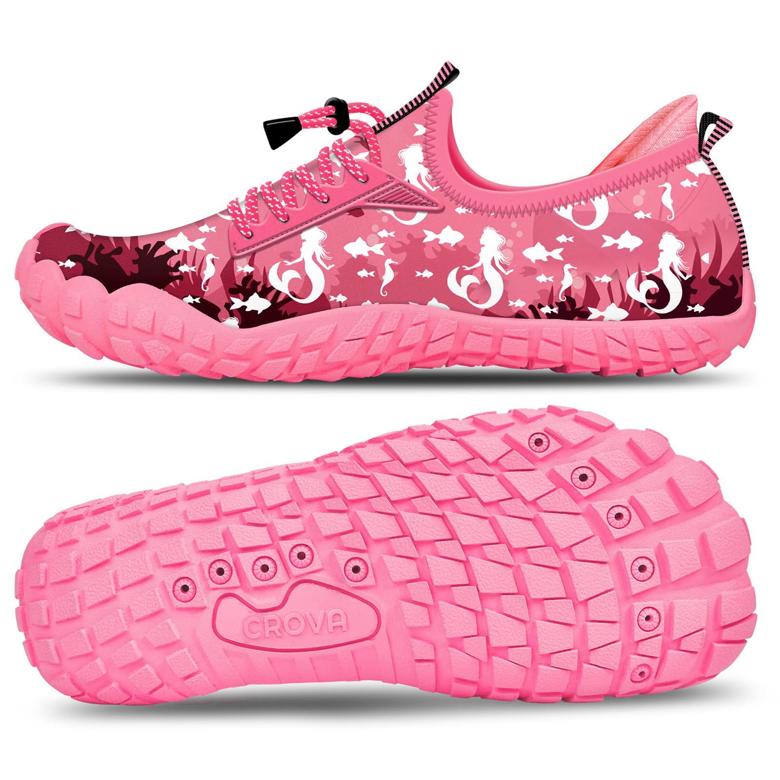 CROVA Kids Water Sports Shoes Ultra Light Totally Drainage Quick-Dry Aqua Socks 