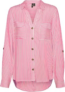 VERO MODA Vmbumpy L/S Shirt New Wvn Noos Vmbumpy L S T-Shirt New Wvn Noos Women (Pack of 1)
