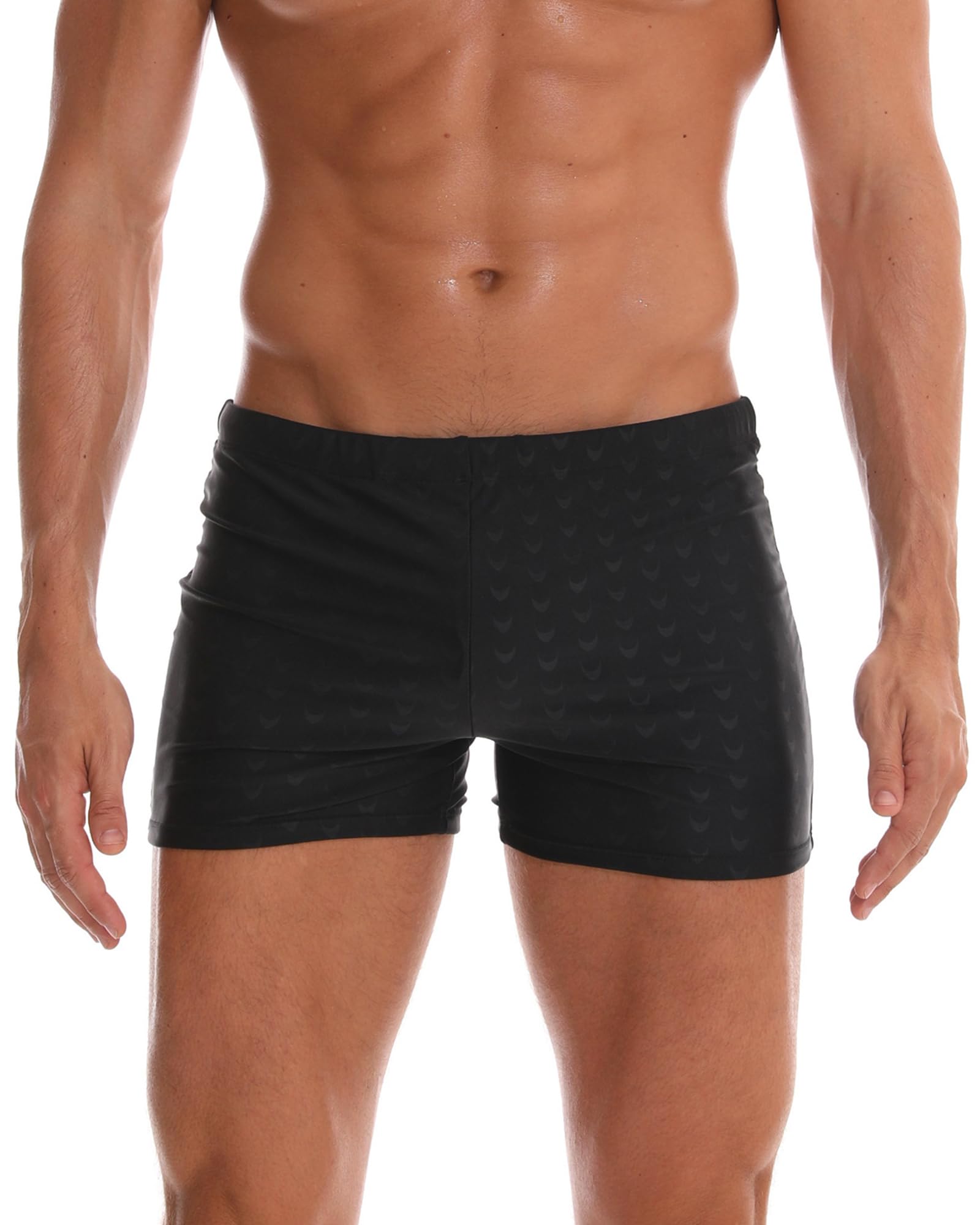 Arcweg Men's Swim Trunks with Removable Pad and Drawstring Shorts Elastic Low Wa