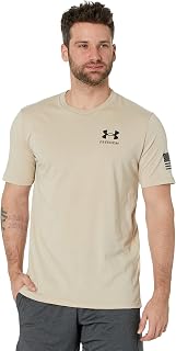Under Armour Men's New Freedom Flag T-Shirt , Desert Sand (290)/Black , Small