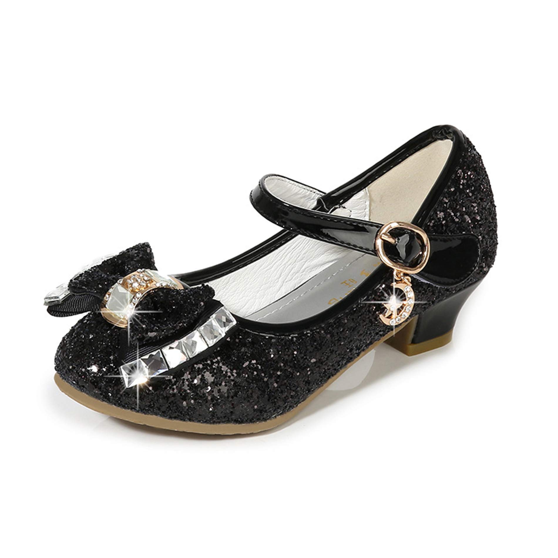 Cadidi Dinos Girls Dress Shoes Wedding Party Heel Mary Jane Princess Flower Shoe