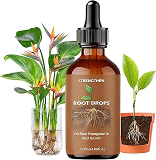 Root Drops,Liquid IBA Rooting Hormone for Cuttings,Rooting Vitamins Propagation Drops for Faster Roots &Less Shock Works in Water,Soil,LECA for All Indoor Houseplants Like Pothos,Monstera,Philodendron