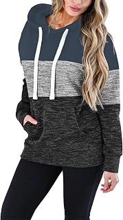 Minetom Women's T-Shirts Short Sleeve Colour Block/Solid Tops Casual Summer T-Shirts