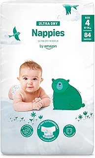 By Amazon Ultra Dry Windeln – Größe 4 (8kg–14kg) – 84 Stück (1 Packung mit 84 Stück)