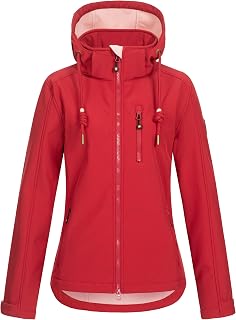 Ankerglut Freude Women's Softshell with Removable Hood Transition Jacket with Windbreaker Lining