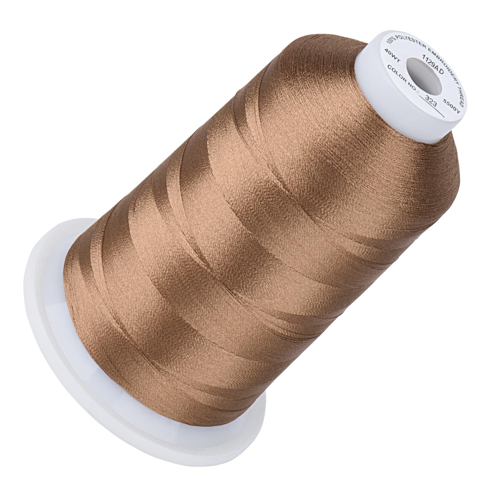 Simthread 5500Yds Embroidery Thread, 5000M High-Yardage 40WT 100% Polyester Thre