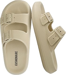 CUSHIONAIRE Women's Fame Cloud Recovery Slide with +Comfort