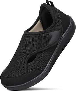 Diabetic Shoes for Women Wide Toe Box Adjustable Walking Shoes