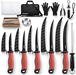 Goture Fillet Knife Fishing Kit, 11PCS Fishing Tool Set with Storage Bag
