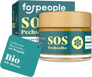 forpeople Bad Luck Ointment 50 ml - Organic Resin Balm with Larch Resin for Face & Body - Resin Ointment Organic with Beeswax & Propolis - Rich Pitch Ointment for Dry, Stressed Skin Areas