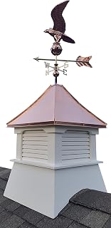 Accentua Olympia Cupola with Eagle Weathervane, 24 in. Square, 63 in. High