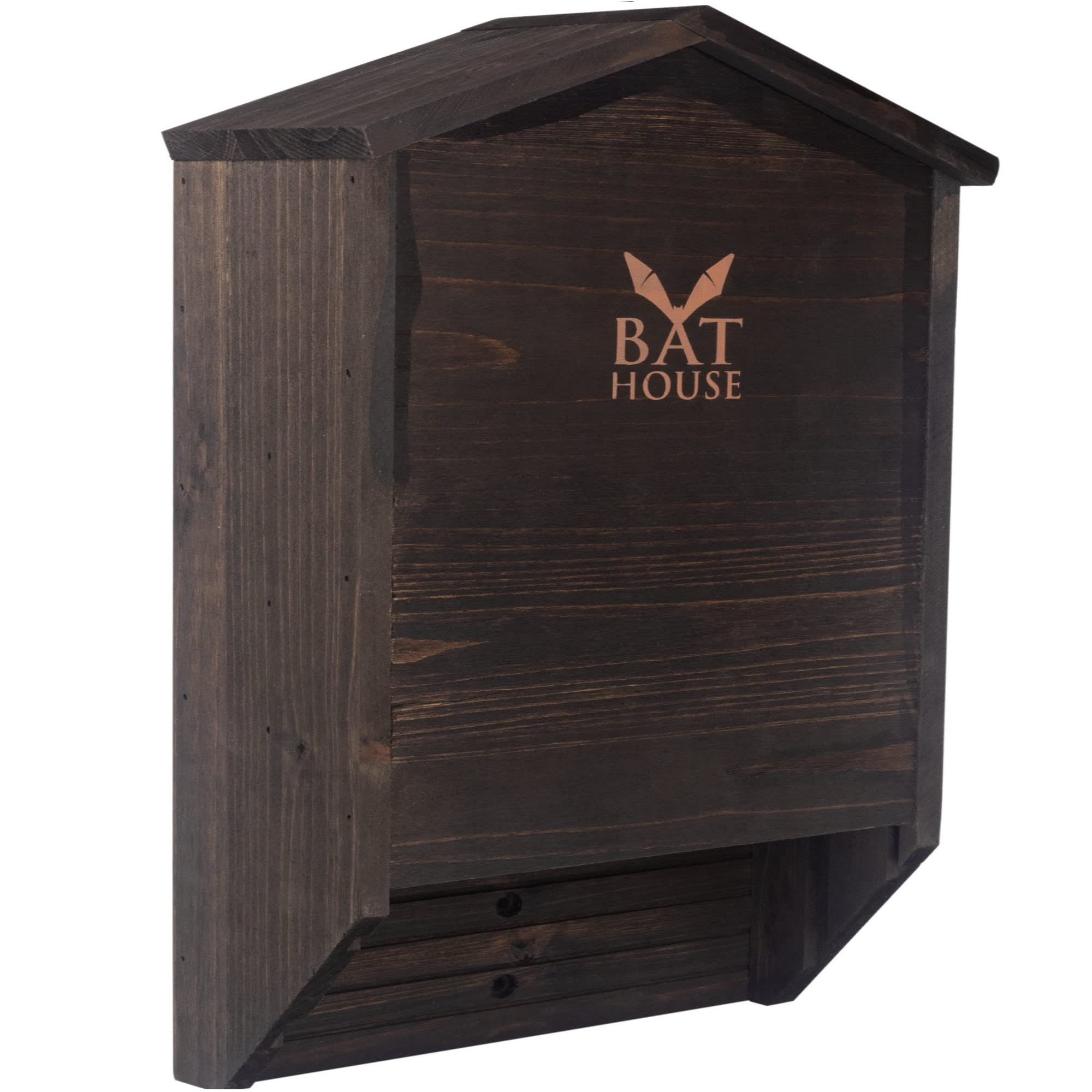 The Ultimate Wooden Bat House for Outdoors - Large Double Chamber Box | Perfectl