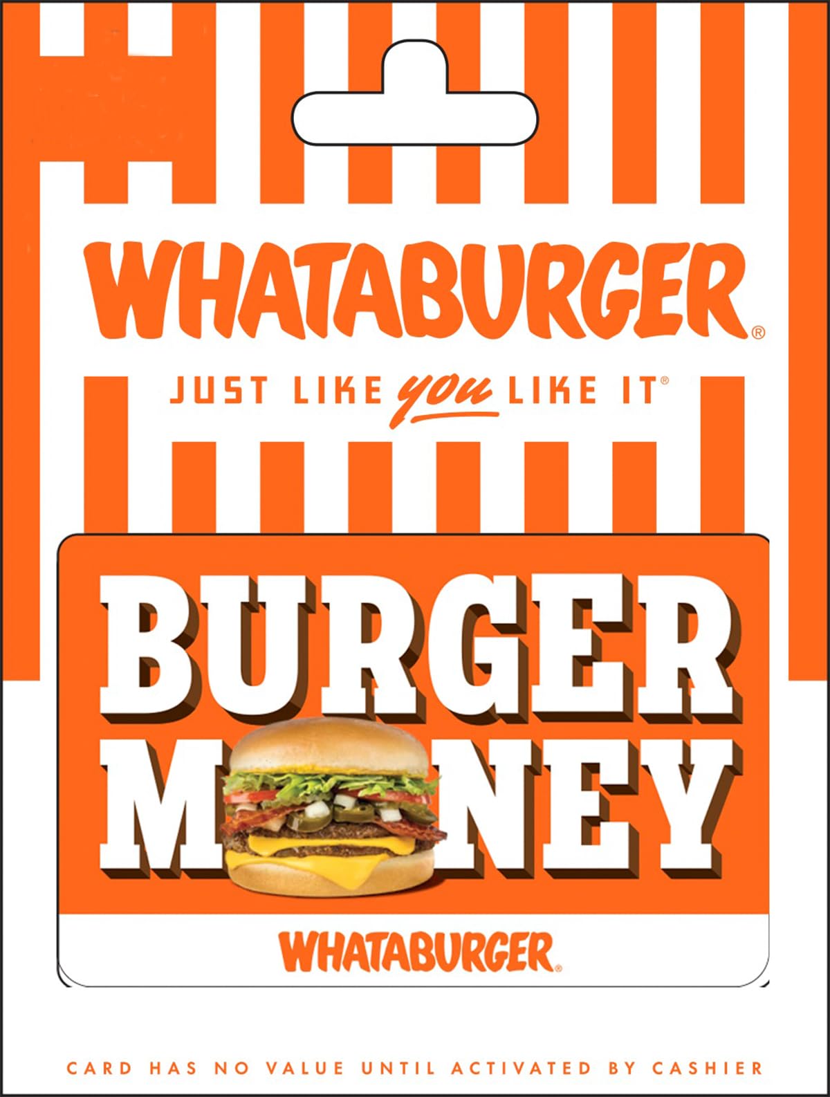 Whataburger Physical Gift Card | $25