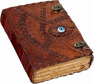 ULCH Hocus Pocus Book of Spells Hocus Pocus Decor Hocus Pocus Halloween Decorations Book of Shadows and Spell Book with Lock Witch Decor And Perfect for Spooky Gifts And Spooky Decor 8 x6 Inches