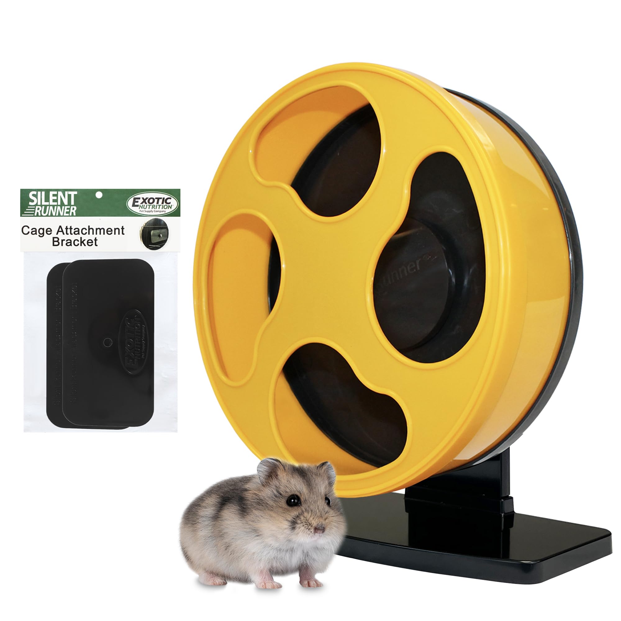 Silent Runner 9" Pet Exercise Wheel + Cage Attachment