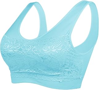 Litthing Women's Lace Bra without Underwire for Sports