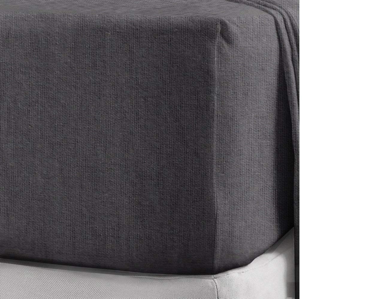 Rayyan Linen 100% Soft Cotton Luxury Brushed Thermal Flannelette Fitted Sheet 25