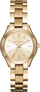 Michael Kors Slim Runway Three-Hand Gold-Tone Stainless Steel Women's Watch (Model: MK3512)