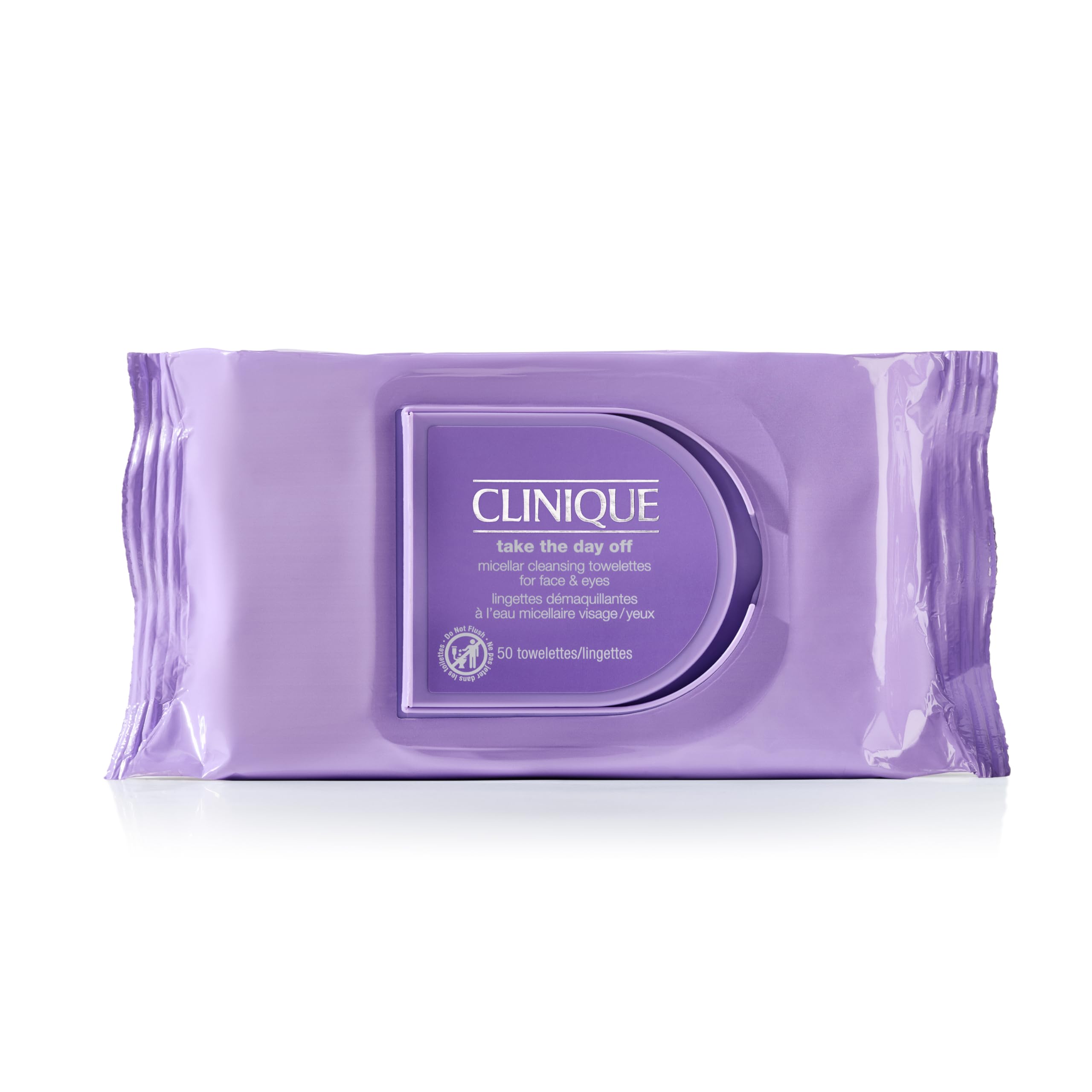 Clinique Take The Day Off Micellar Cleansing Makeup Remover Wipes For Face and E