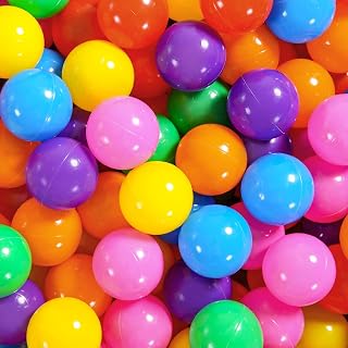 Ball Pit Balls Pack of 120 200 400 Crush Proof Plastic Balls for Children's Toy Balls Pearl Colors Ocean Balls 2.4 inch,Indoor and Ourdoor