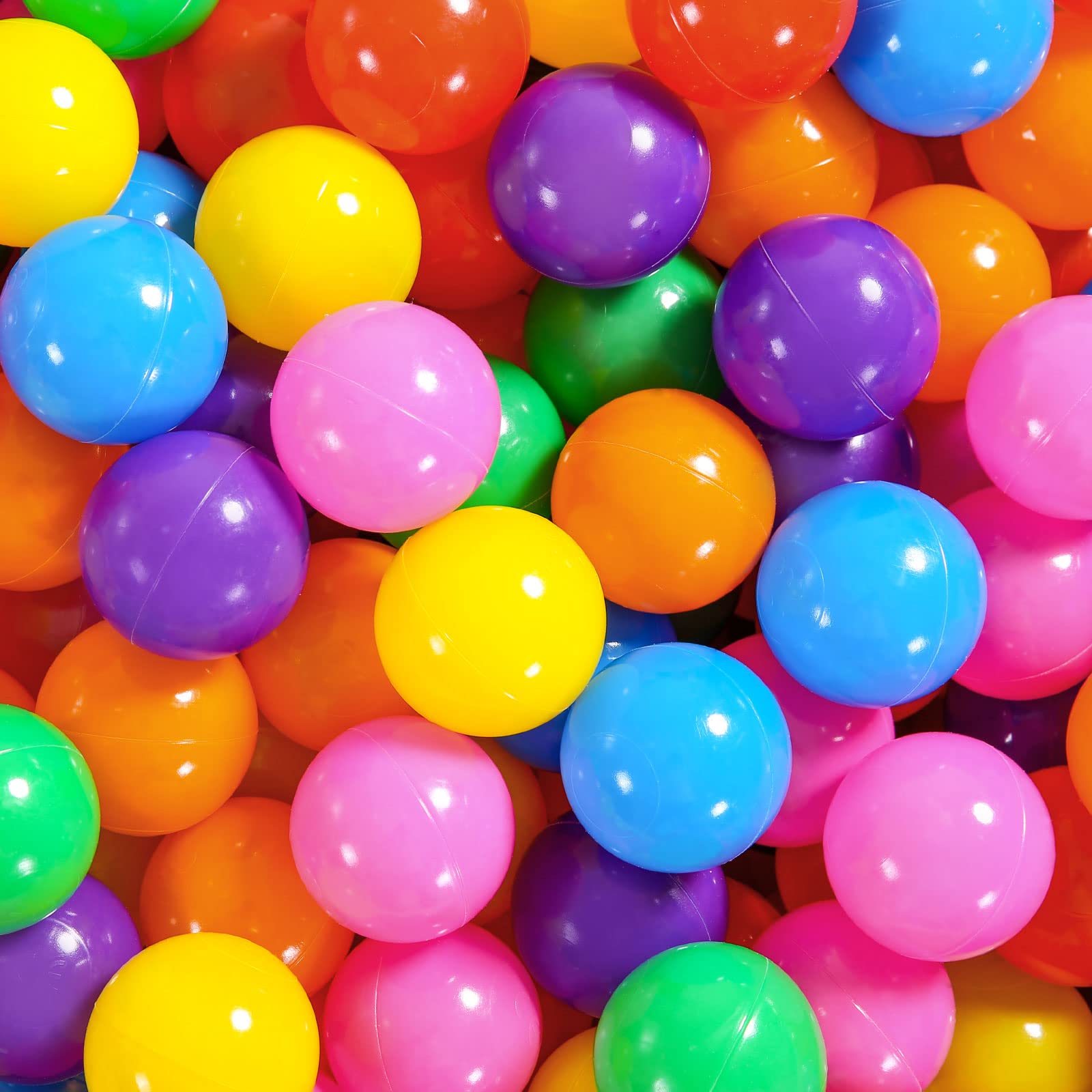 Ball Pit Balls Pack of 120 200 400 Crush Proof Plastic Balls for Children's Toy 
