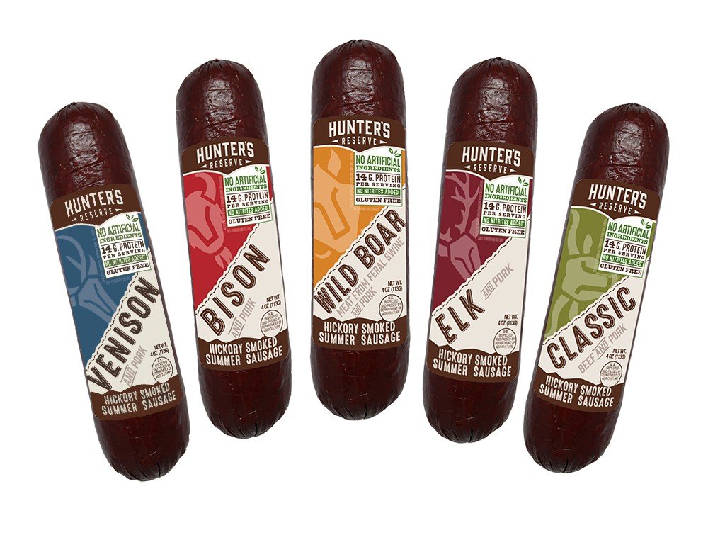 Hunters Reserve, Taste of The Wild Summer Sausages, Hickory Smoked, 5 Wild Game 