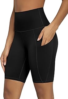 ODODOS Women's 2.0 Motorcycle Shorts with Pockets High Waist Athletic Workout Yoga Shorts 10cm/5in/8in/10in Crotch