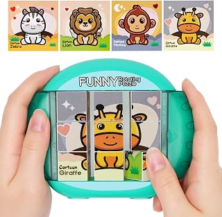Fullware Rotating Puzzle for Toddlers Kids 3+, Travel Essentials Toys | 4 Puzzles in 1, Car, Airplane, Road Trip Activities, Fine Motor Skills, Fidget, Stocking Stuffers Christmas Birthday Gift