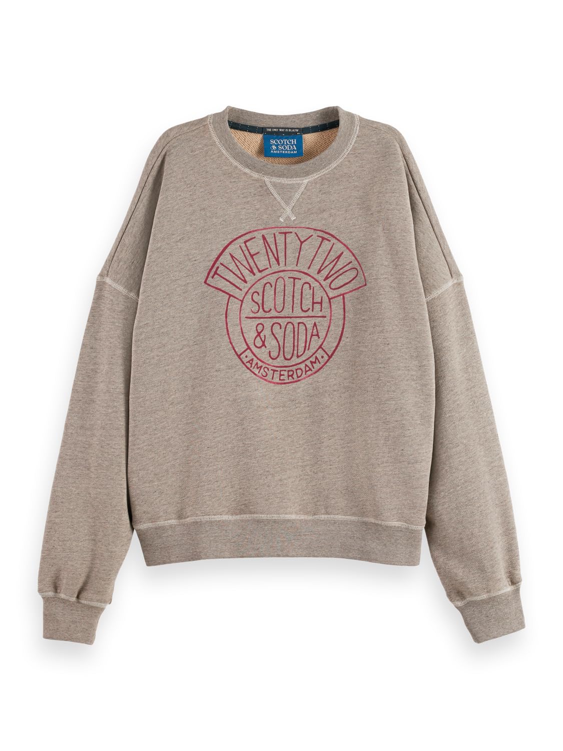 Scotch & Soda Women's Chest Artwork Oversized Sweatshirt