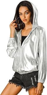 Allegra K Women's Hooded Blouson Jacket