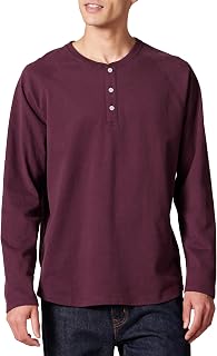 Amazon Essentials Men's 100% Cotton Long Sleeve Baker Collar Shirt