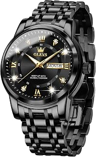 OLEVS Men Waterproof Luminous Automatic Date Minimalist Analog Quartz Watch