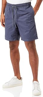 Amazon Essentials Men's Relaxed Fit 20 cm Cotton Shorts with Elastic Waistband and Drawstring