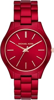 Michael Kors Slim Runway Three-Hand Rose Gold-Tone Stainless Steel Women's Watch (Model: MK3197)