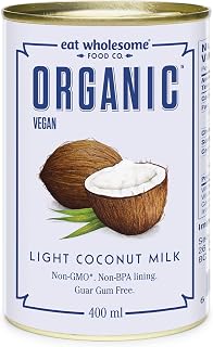 Eat Wholesome Food Co. Eat Wholesome Organic Light Coconut Milk, 400 ml (Pack of 6)