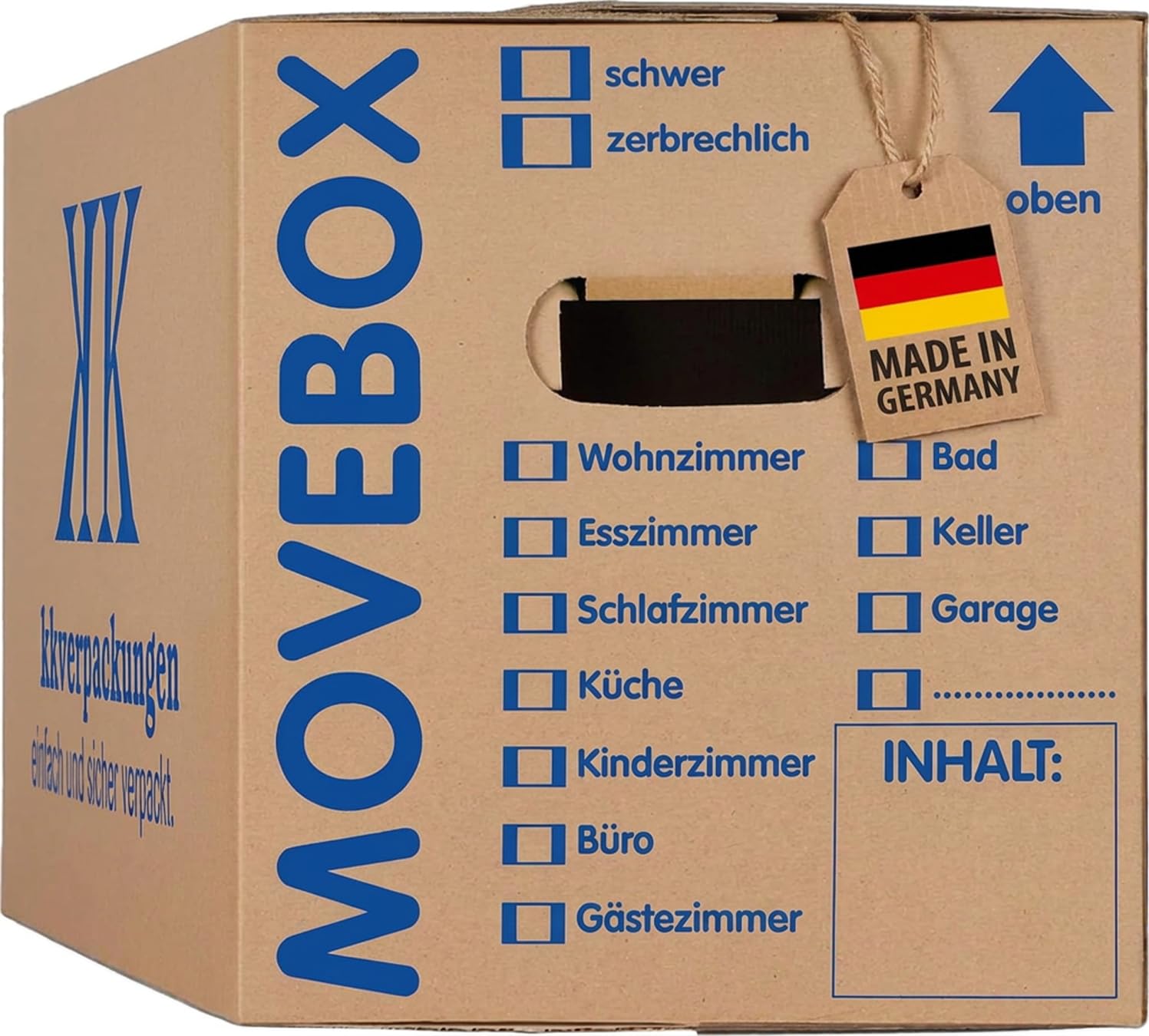 KK Verpackungen 25 x Moving Boxes Double Walled 634 x 290 x 326 mm - Movebox - 2