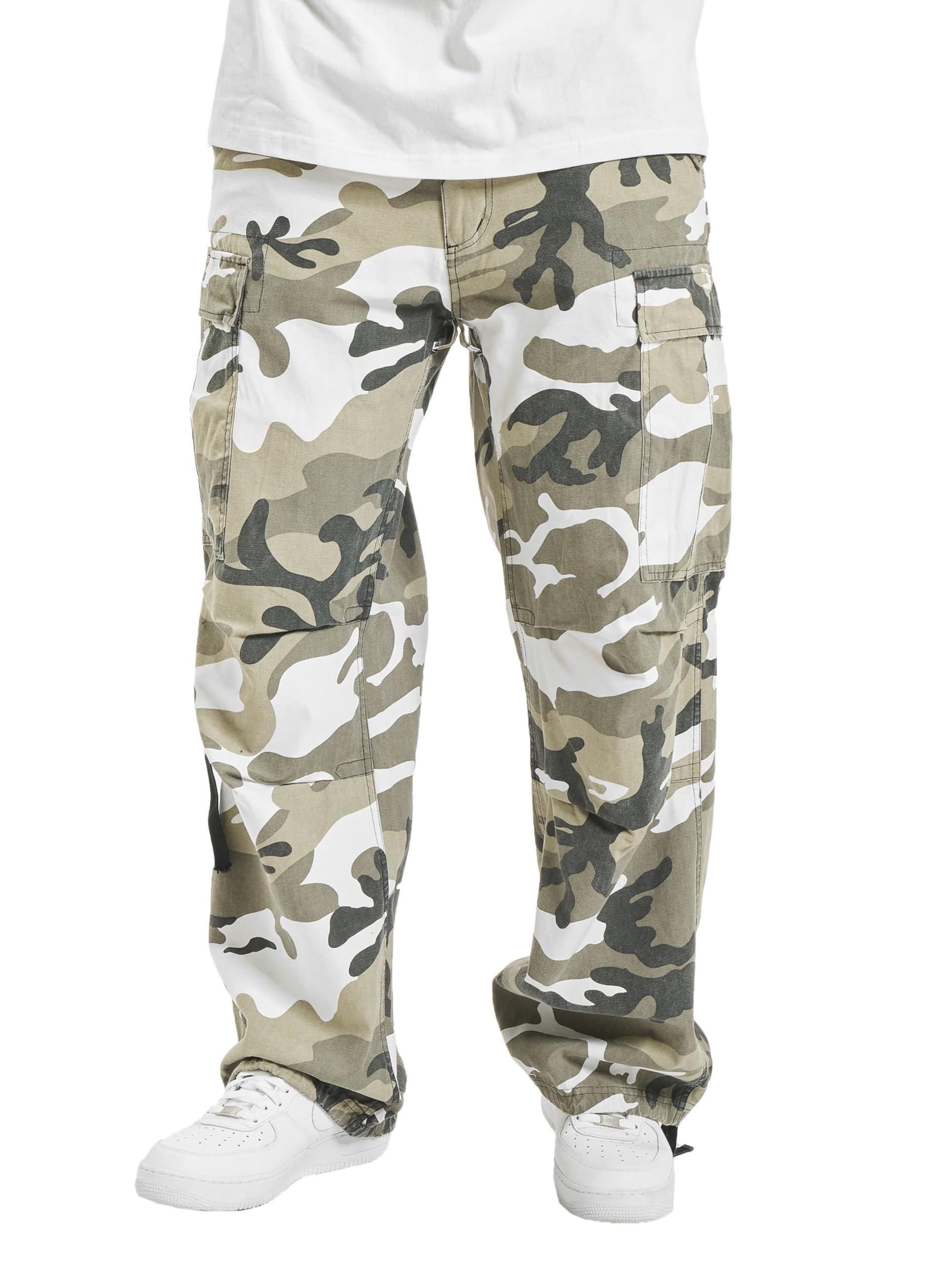 Brandit M65 Vintage Cargo Army Trousers Snow camo - 3XL