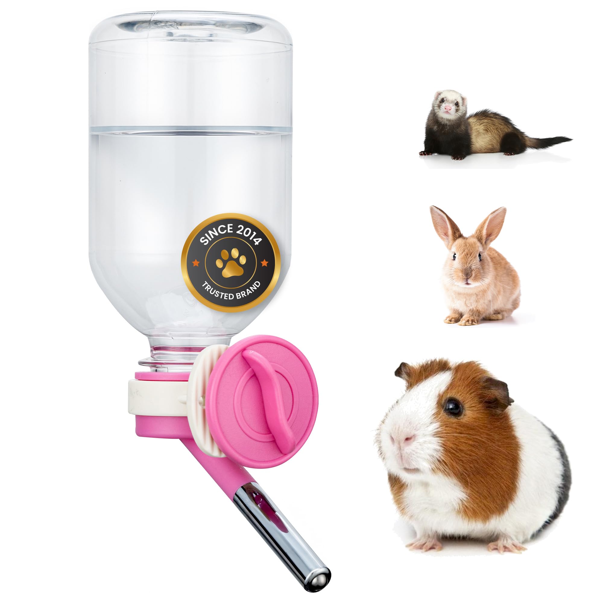 Choco Nose Patented No-Drip Water Bottle/Feeder for Guinea Pigs/Hamsters/Bunnies