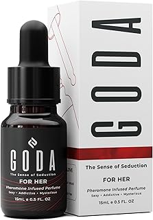 GODA Pheromones Perfume for Women – The Original – Long-Lasting Women's Fragrances with Jasmine and Rose, Vegan & Cruelty-Free – 15ml/0.50 fl. oz