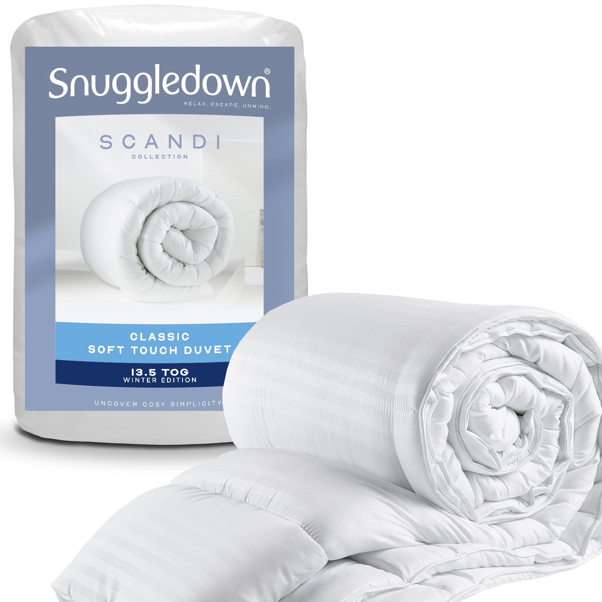 Snuggledown Soft Touch Double Duvet 13.5 Tog - Extra Warm, Thick & Cosy Winter Q