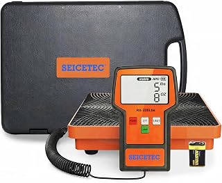 Refrigerant Scale 220 LBS, HVAC Freon Scale with LB+OZ Large Display Screen