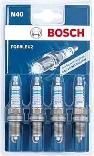 Bosch 0242230806 (N40), Spark Plug Set of 4 - for a Reliable Gasoline Engine Start and Long Service Life - with Robust Design
