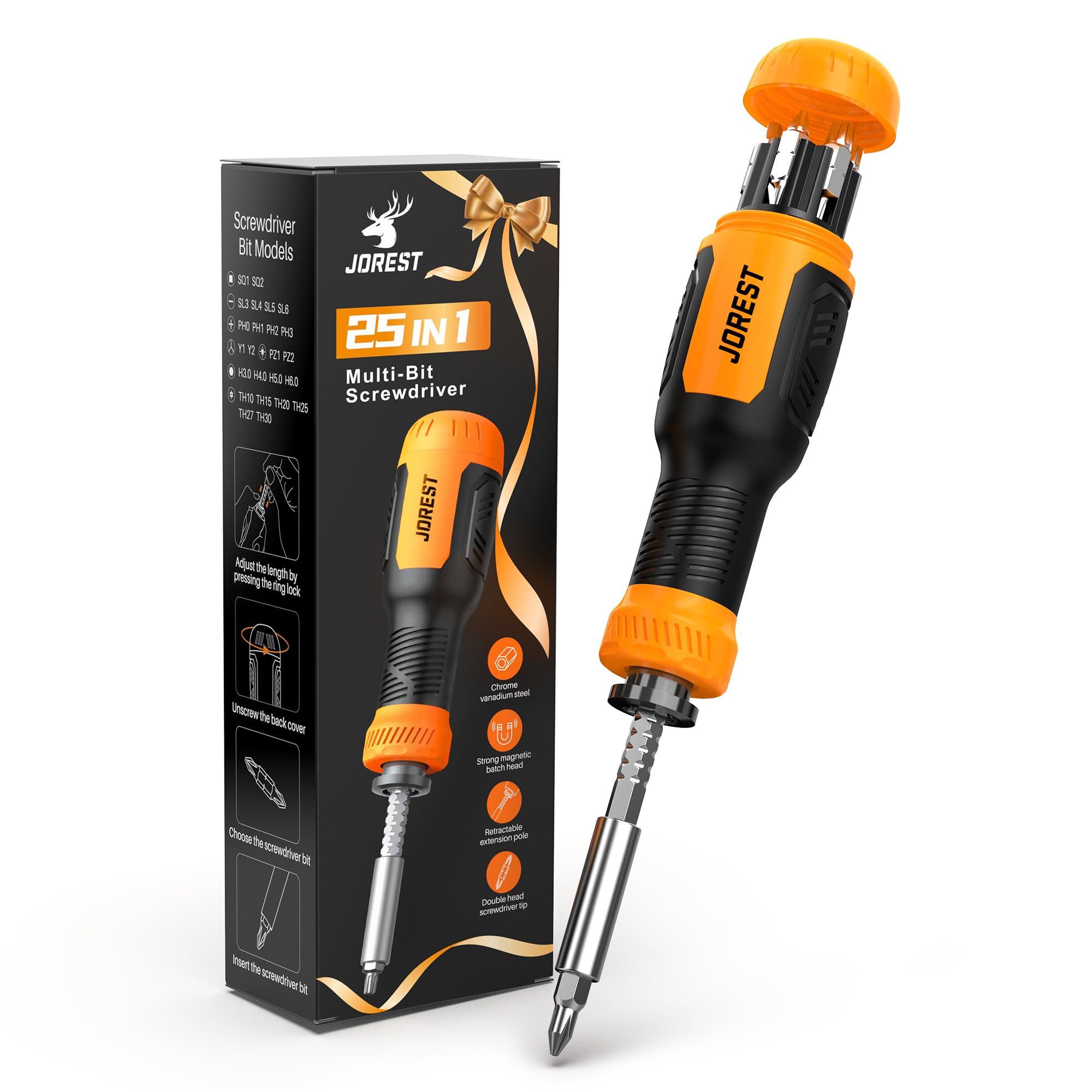 JOREST 25 in 1 Multi Screwdriver, Screw Driver, Magnetic Screwdriver Set | Multi