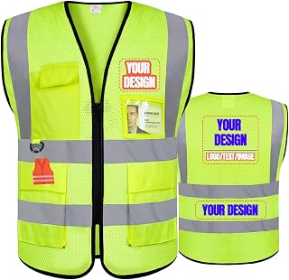 Custom Safety Vest Personalized for Women,Custom vest,Men High Visibility Security …
