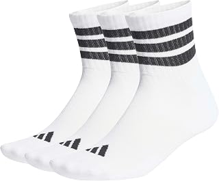 adidas Unisex 3 Pairs Padded Sports Socks with Three Stripes