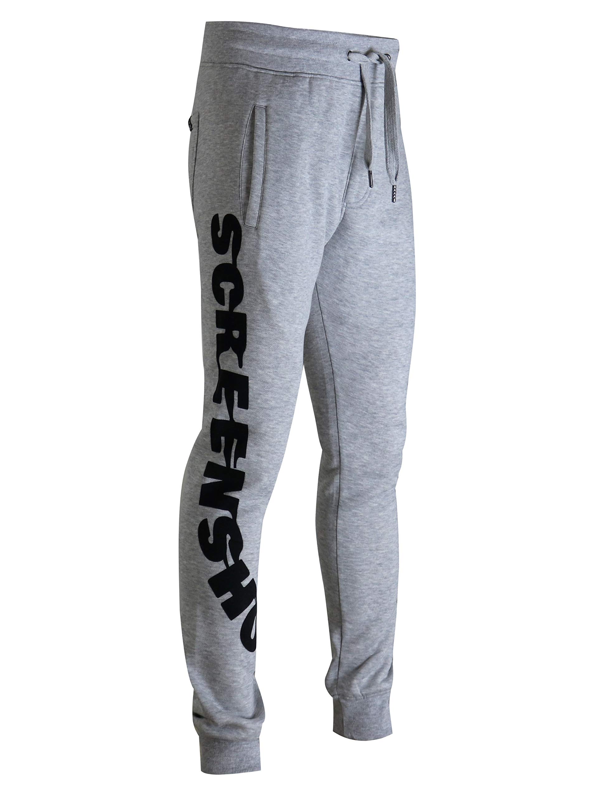 SCREENSHOT Men's Hip Hop Premium Slim Fit Urban Track Pants - Athletic Jogger Tr