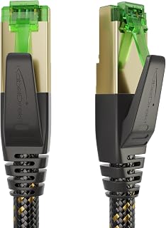 KabelDirekt CAT7 Ethernet Cable 10Gbps - 3 m, Nylon