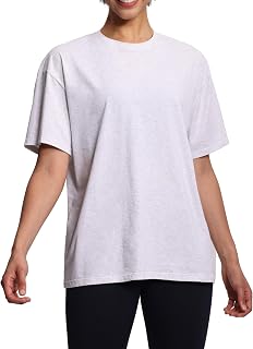 THE GYM PEOPLE Women's Oversize Cotton T-Shirt Short Sleeve Basic Sports