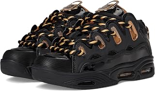 Osiris Men's D3 2001 - Black/White/Silver, Medium Trainers